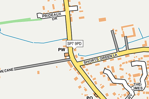 SP7 9PD map - OS OpenMap – Local (Ordnance Survey)