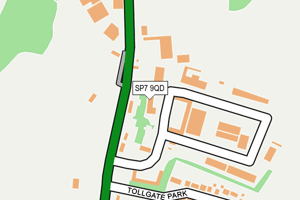SP7 9QD map - OS OpenMap – Local (Ordnance Survey)