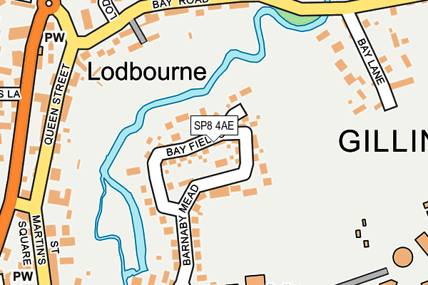 SP8 4AE map - OS OpenMap – Local (Ordnance Survey)