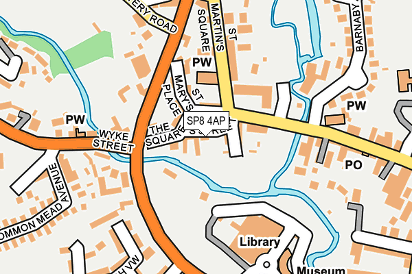 SP8 4AP map - OS OpenMap – Local (Ordnance Survey)