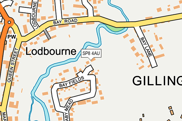 SP8 4AU map - OS OpenMap – Local (Ordnance Survey)