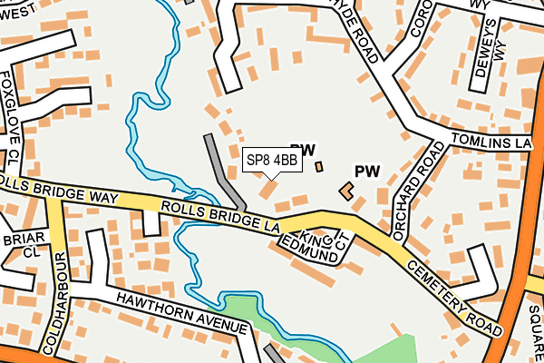 SP8 4BB map - OS OpenMap – Local (Ordnance Survey)