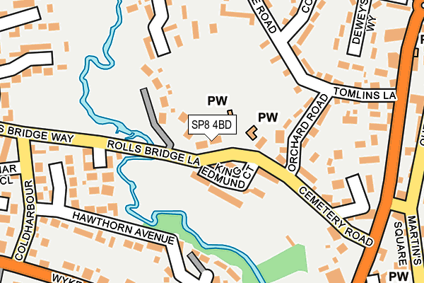 SP8 4BD map - OS OpenMap – Local (Ordnance Survey)