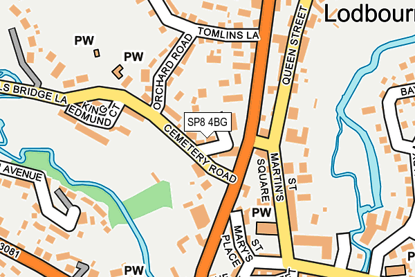 SP8 4BG map - OS OpenMap – Local (Ordnance Survey)