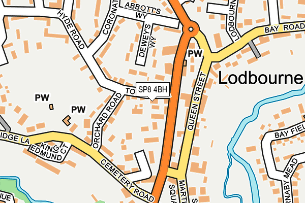 SP8 4BH map - OS OpenMap – Local (Ordnance Survey)