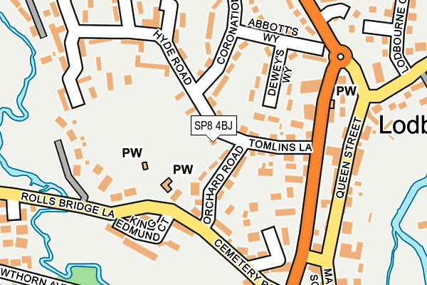 SP8 4BJ map - OS OpenMap – Local (Ordnance Survey)