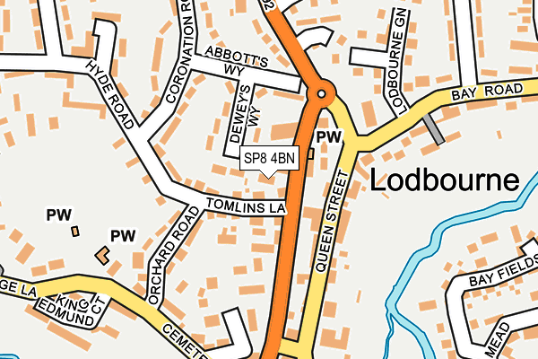 SP8 4BN map - OS OpenMap – Local (Ordnance Survey)