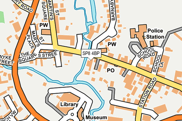 SP8 4BP map - OS OpenMap – Local (Ordnance Survey)