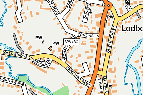 SP8 4BQ map - OS OpenMap – Local (Ordnance Survey)