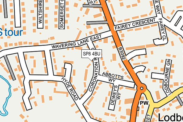 SP8 4BU map - OS OpenMap – Local (Ordnance Survey)