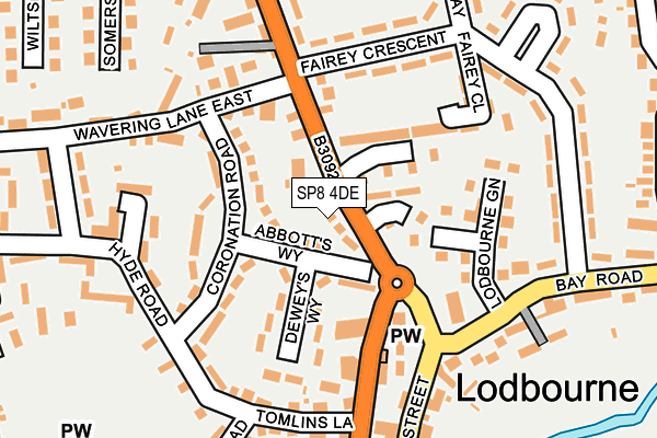 SP8 4DE map - OS OpenMap – Local (Ordnance Survey)