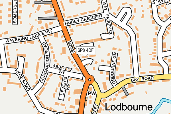 SP8 4DF map - OS OpenMap – Local (Ordnance Survey)