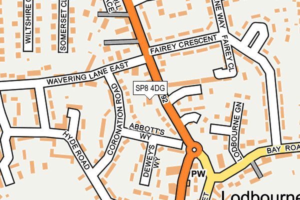 SP8 4DG map - OS OpenMap – Local (Ordnance Survey)