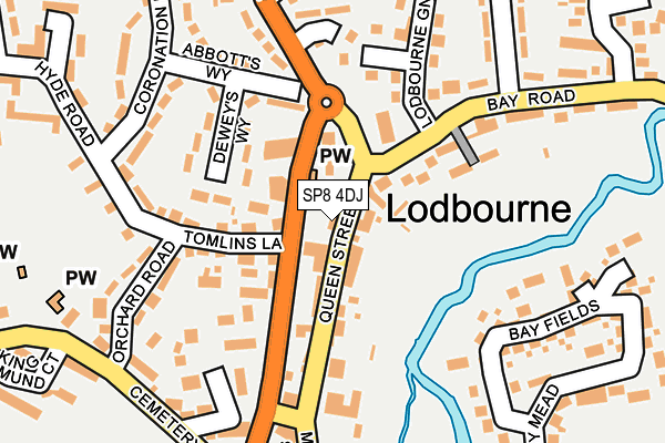 SP8 4DJ map - OS OpenMap – Local (Ordnance Survey)
