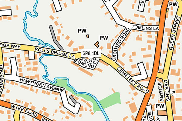 SP8 4DL map - OS OpenMap – Local (Ordnance Survey)