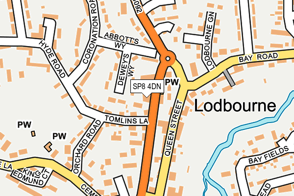 SP8 4DN map - OS OpenMap – Local (Ordnance Survey)