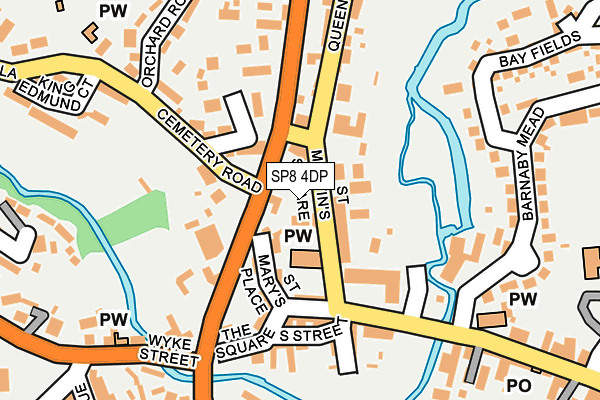 SP8 4DP map - OS OpenMap – Local (Ordnance Survey)