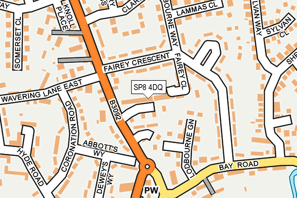SP8 4DQ map - OS OpenMap – Local (Ordnance Survey)