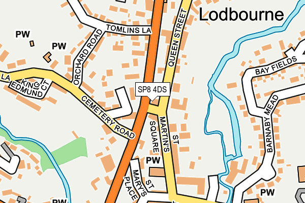 SP8 4DS map - OS OpenMap – Local (Ordnance Survey)