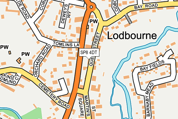 SP8 4DT map - OS OpenMap – Local (Ordnance Survey)