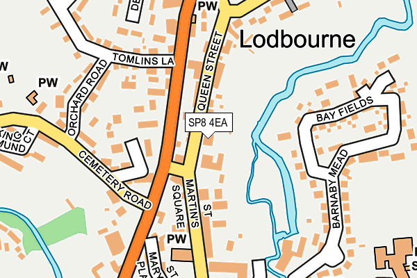 SP8 4EA map - OS OpenMap – Local (Ordnance Survey)