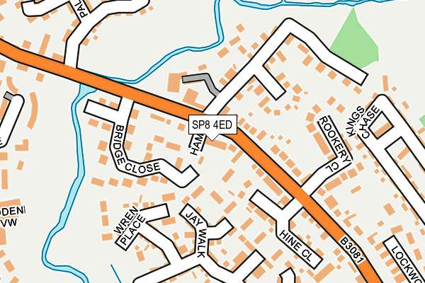 SP8 4ED map - OS OpenMap – Local (Ordnance Survey)