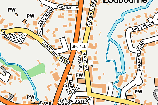 SP8 4EE map - OS OpenMap – Local (Ordnance Survey)