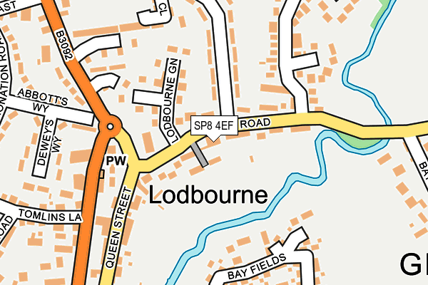 SP8 4EF map - OS OpenMap – Local (Ordnance Survey)