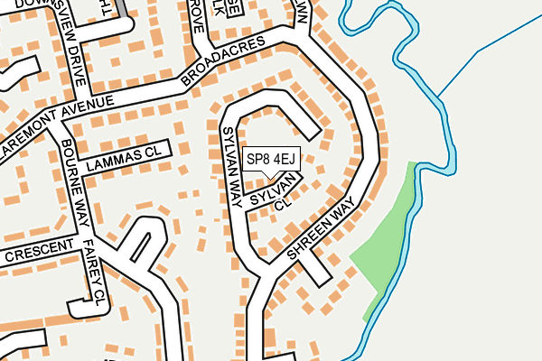 SP8 4EJ map - OS OpenMap – Local (Ordnance Survey)