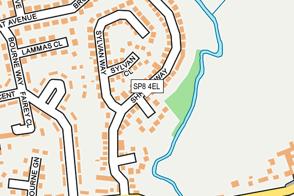 SP8 4EL map - OS OpenMap – Local (Ordnance Survey)