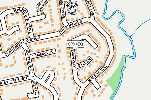 SP8 4EQ map - OS OpenMap – Local (Ordnance Survey)