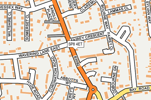 SP8 4ET map - OS OpenMap – Local (Ordnance Survey)