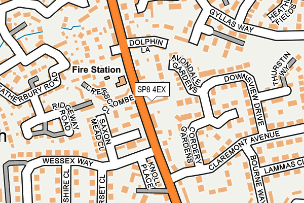 SP8 4EX map - OS OpenMap – Local (Ordnance Survey)