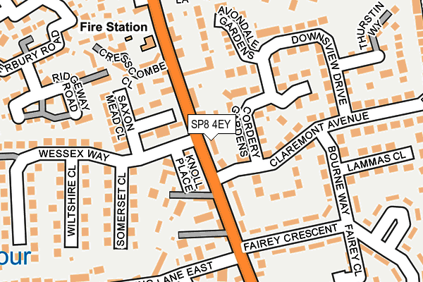 SP8 4EY map - OS OpenMap – Local (Ordnance Survey)