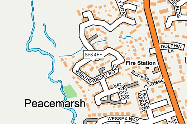 SP8 4FF map - OS OpenMap – Local (Ordnance Survey)