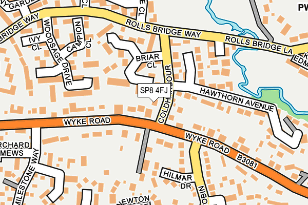 SP8 4FJ map - OS OpenMap – Local (Ordnance Survey)