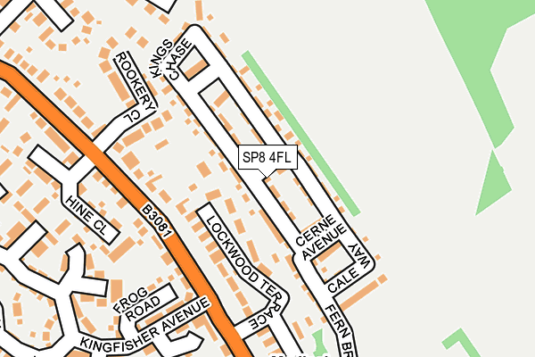 SP8 4FL map - OS OpenMap – Local (Ordnance Survey)