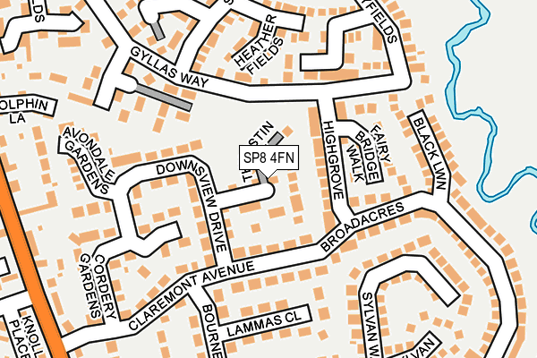 SP8 4FN map - OS OpenMap – Local (Ordnance Survey)