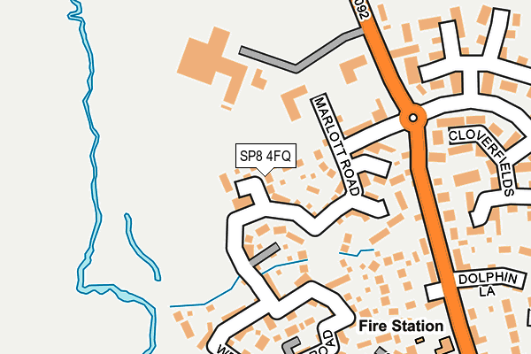 SP8 4FQ map - OS OpenMap – Local (Ordnance Survey)