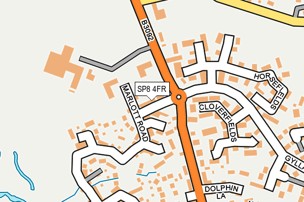 SP8 4FR map - OS OpenMap – Local (Ordnance Survey)