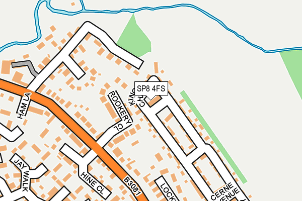 SP8 4FS map - OS OpenMap – Local (Ordnance Survey)