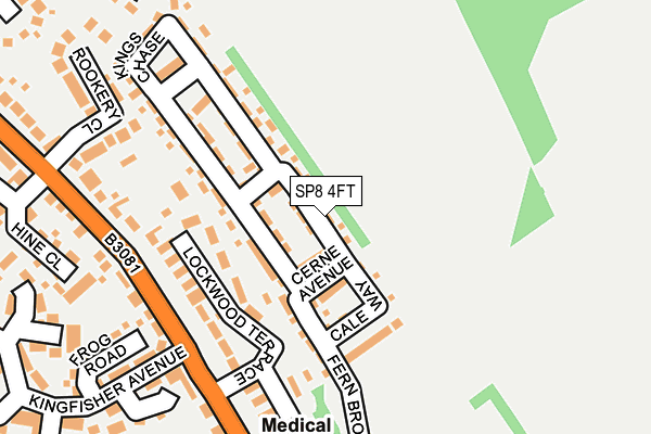 SP8 4FT map - OS OpenMap – Local (Ordnance Survey)