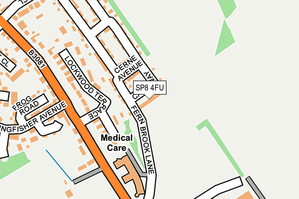 SP8 4FU map - OS OpenMap – Local (Ordnance Survey)
