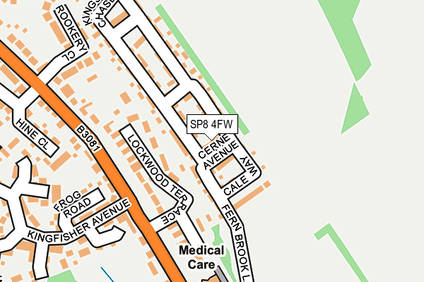 SP8 4FW map - OS OpenMap – Local (Ordnance Survey)