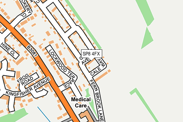SP8 4FX map - OS OpenMap – Local (Ordnance Survey)
