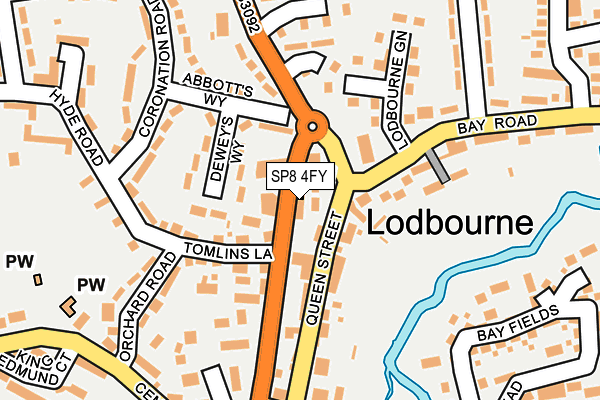 SP8 4FY map - OS OpenMap – Local (Ordnance Survey)