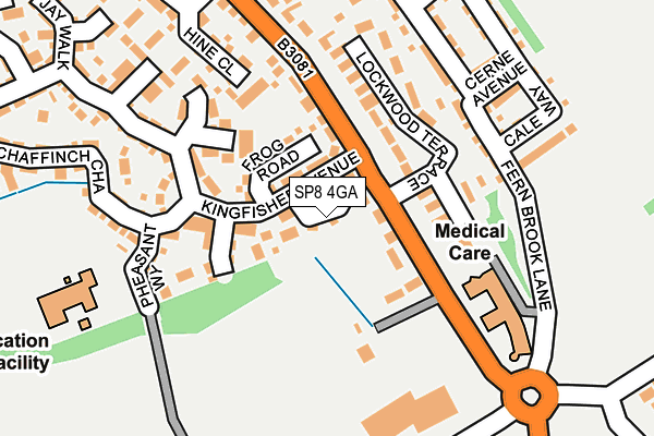 SP8 4GA map - OS OpenMap – Local (Ordnance Survey)