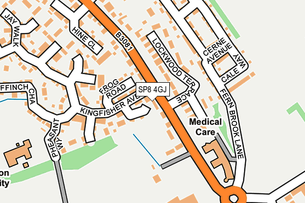 SP8 4GJ map - OS OpenMap – Local (Ordnance Survey)