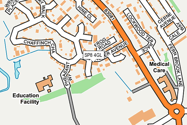 SP8 4GL map - OS OpenMap – Local (Ordnance Survey)