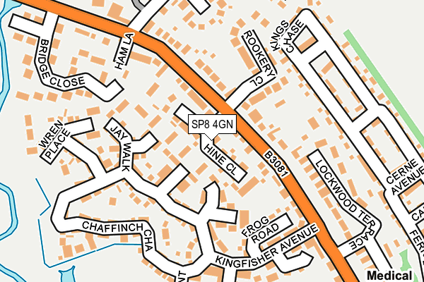 SP8 4GN map - OS OpenMap – Local (Ordnance Survey)